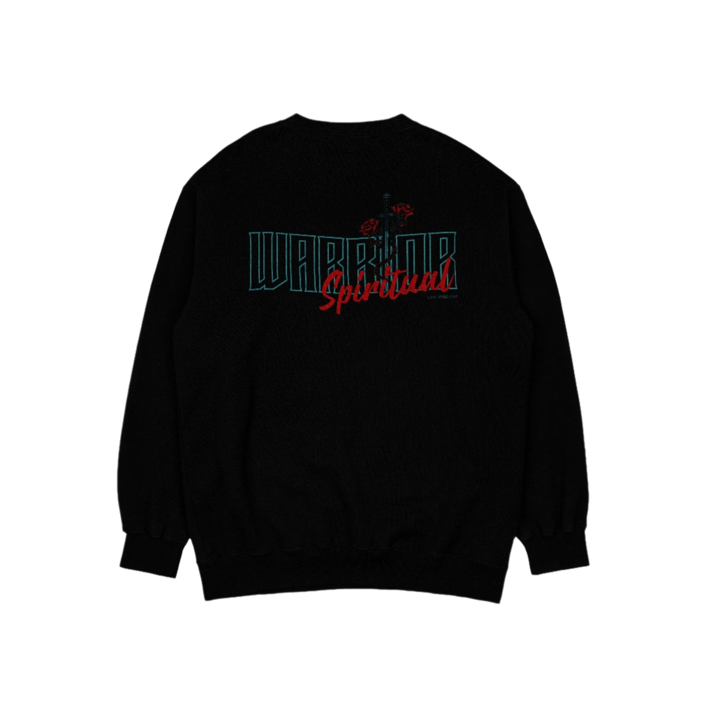 Spiritual Warrior Black Crewneck