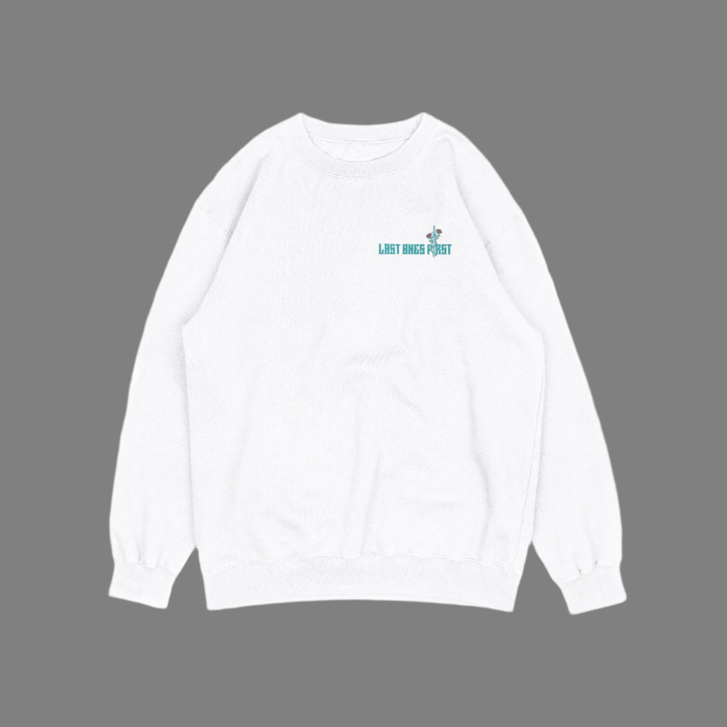 Spiritual Warrior White Crewneck