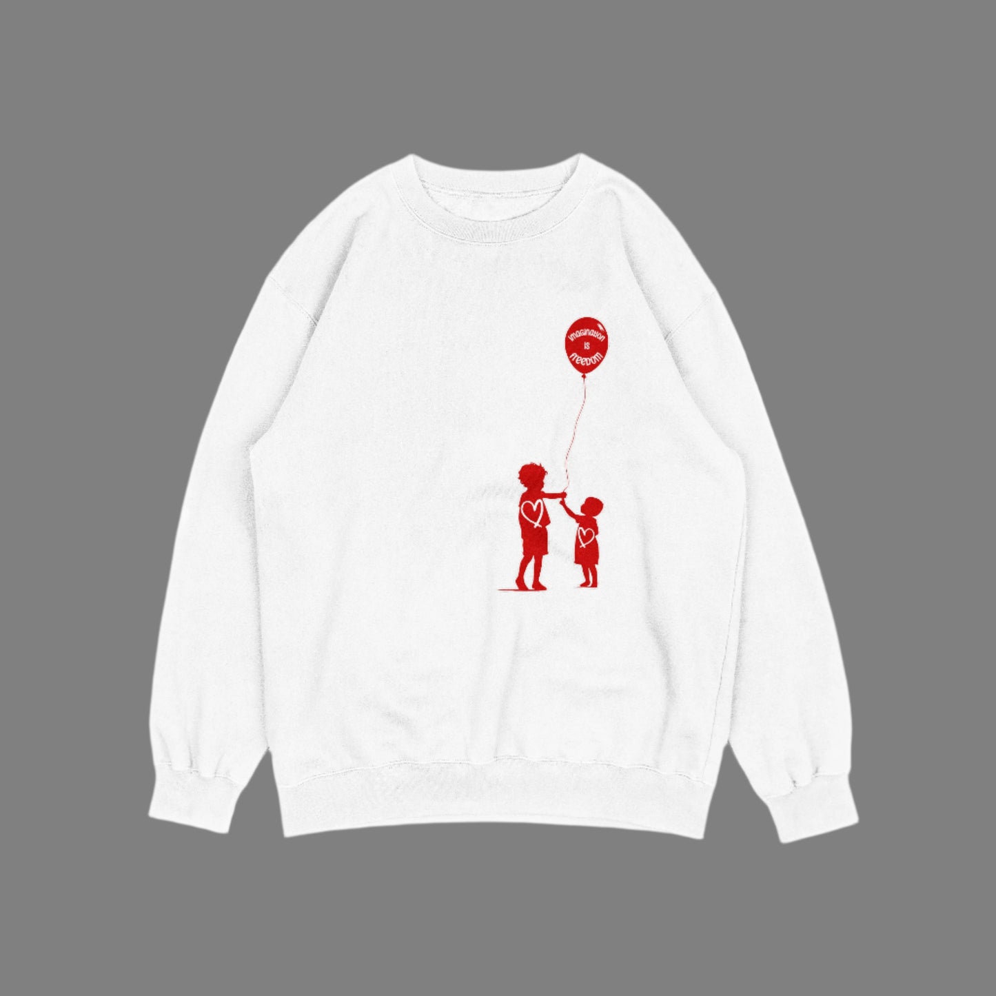Imagination is Freedom Kids Crewneck